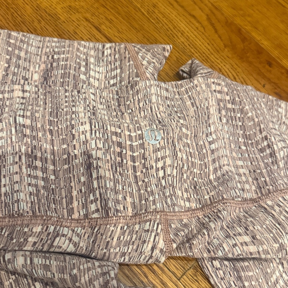 Lululemon Wunder Under HR 25” Arrow Jacquard Antique Bark Copper Coil | SIZE 4 - Picture 5 of 6